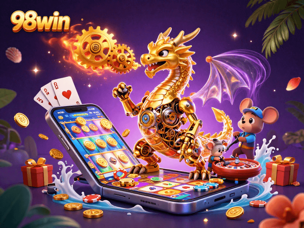 Experience thrilling gameplay at 98win through a vibrant, dynamic online casino scene.