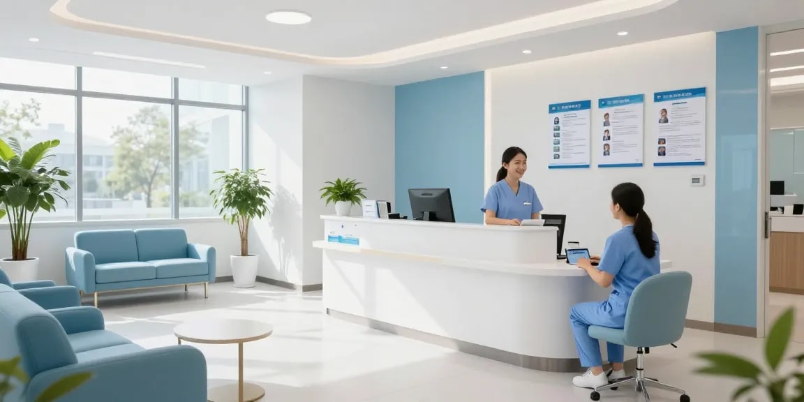 Hair transplant turkey price at a modern health clinic, showcasing patient care and doctor consultation in a welcoming environment.