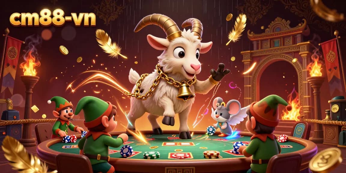 Engage in exciting gameplay at cm88-vn with lively 3D characters in a vibrant casino setting.