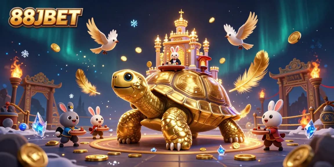 Experience thrilling 88JBET gaming with a vibrant illustration of a casino adventure.