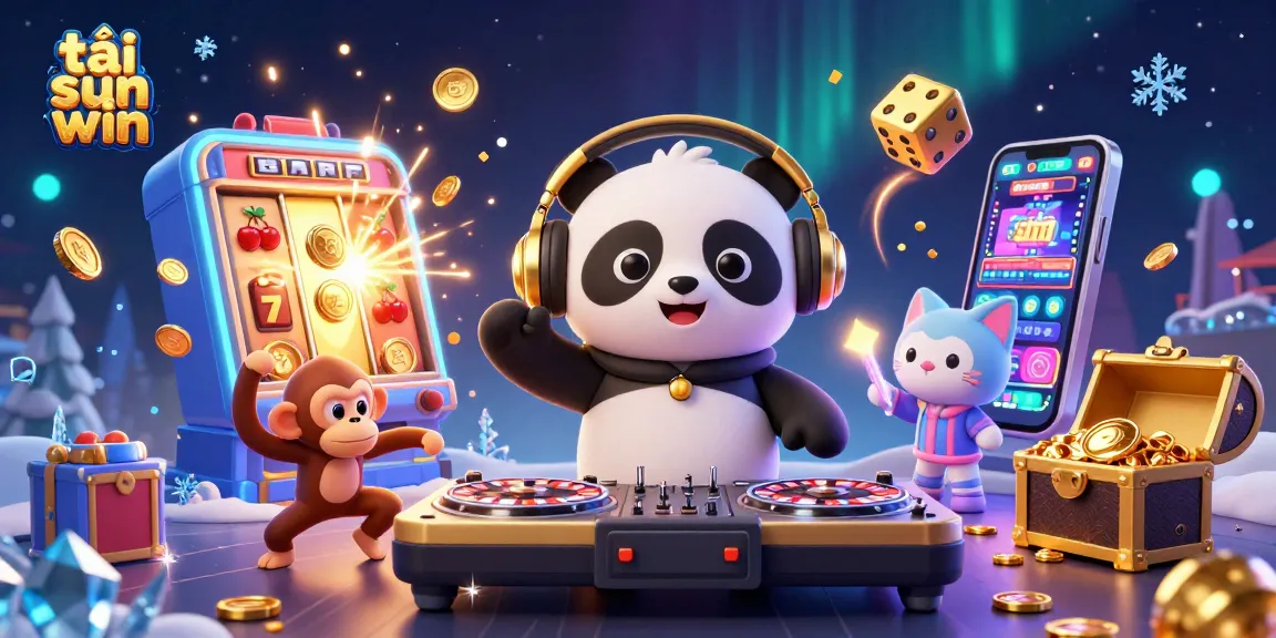 Experience the thrill and excitement of tải sun win with this vibrant 3D casino scene.