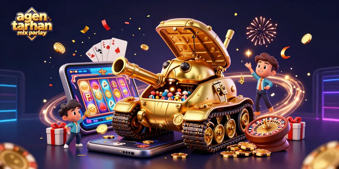 Join the excitement of agen taruhan mix parlay with a lively casino scene featuring games and rewards.