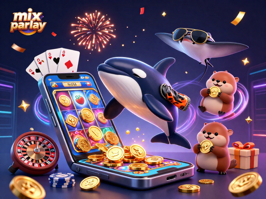 Engage with the thrilling mix parlay experience through vibrant casino-themed characters and dynamic gaming elements.