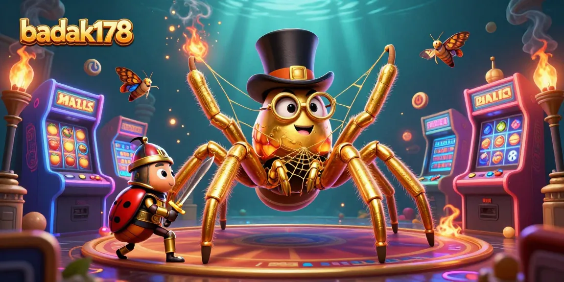 Experience thrilling gameplay with badak178's golden elements and dynamic casino scene