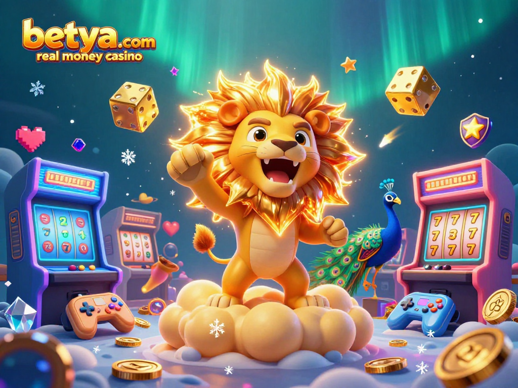 Experience thrills at betya.com real money casino with captivating 3D imagery of vibrant games.