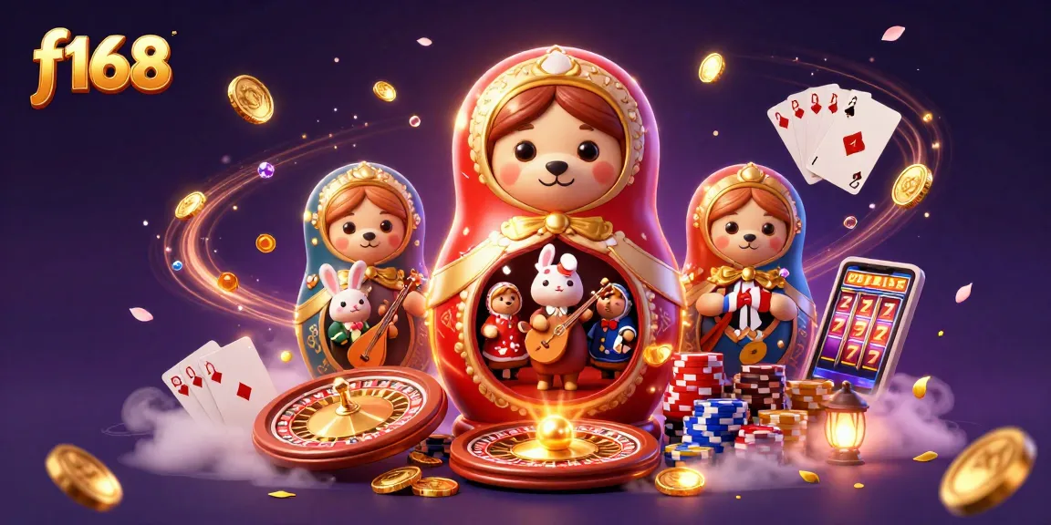 Experience the excitement at f168 with lively casino-themed characters and dynamic gaming elements.
