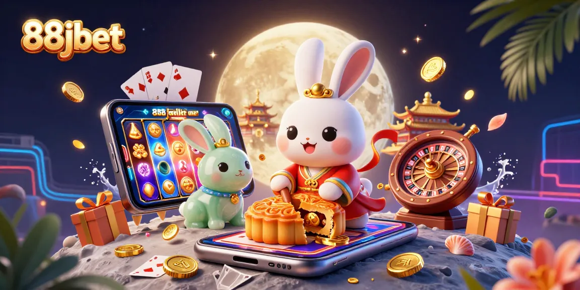 Experience thrilling gaming with 88jbet's vibrant casino scene featuring fun characters and dynamic elements.