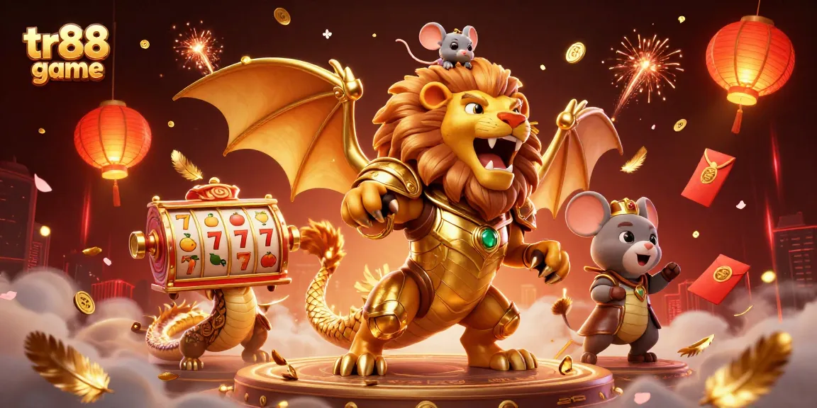 Enjoy the thrilling action of the tr88 game with vibrant slots elements and dynamic characters.