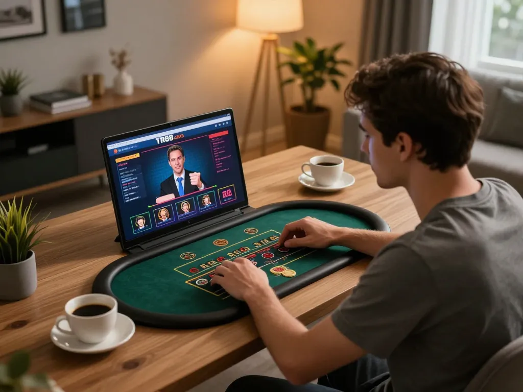 Playing live dealer games on TR88 com from a modern home setup