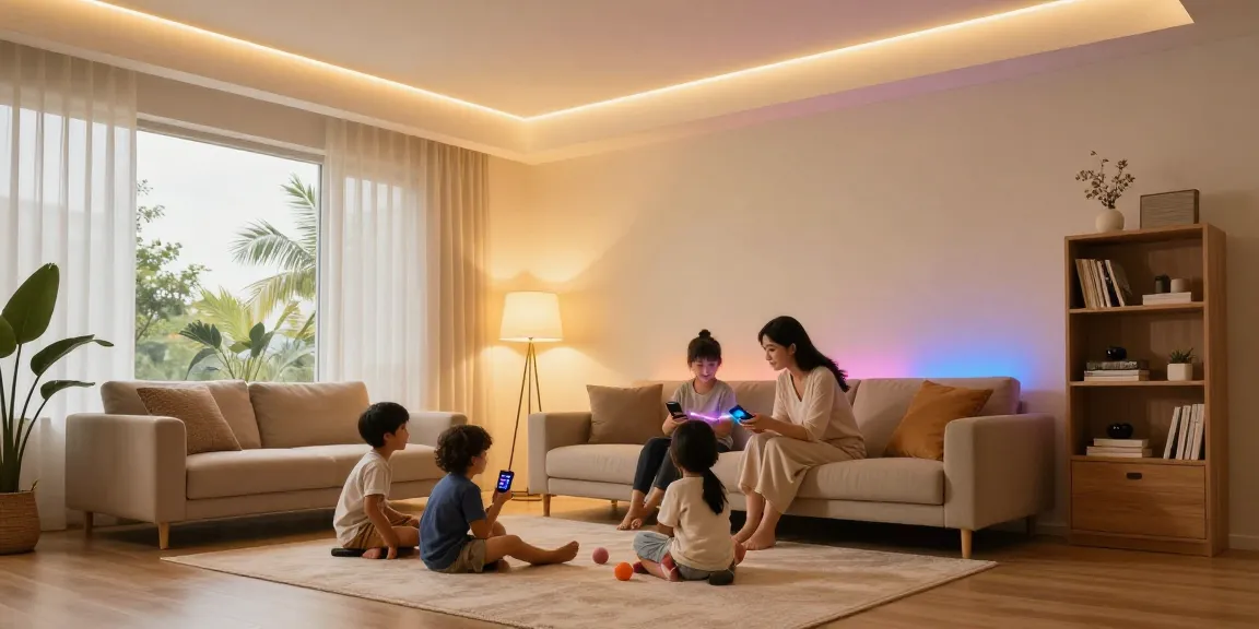 Experiență de iluminat modern în cameră cu aplica LED pentru ambianță plăcută