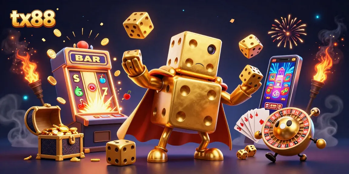 Experience thrilling action at tx88 with vibrant casino characters and jackpot excitement in 3D.