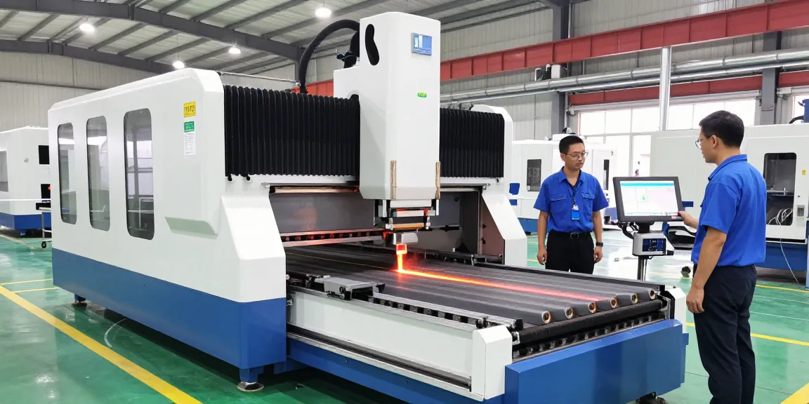 "cnc press brake in advanced manufacturing setting showcasing precision engineering and safety features."
