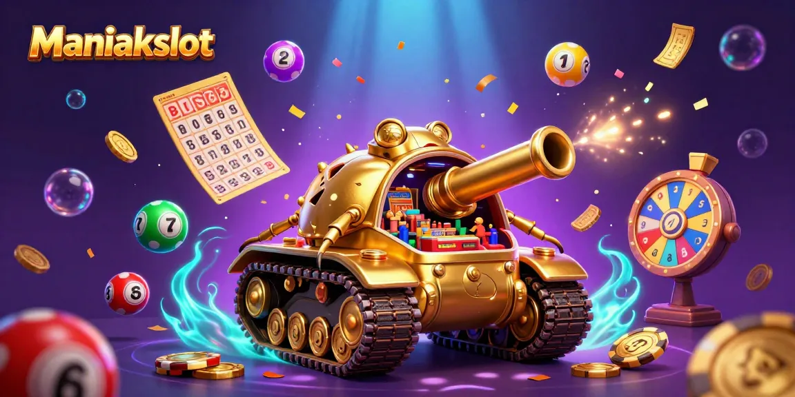 Experience thrilling action with Maniakslot in a vibrant casino scene full of excitement and colorful elements.