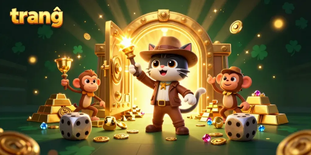 Explore gold treasures at the trending trang chủ casino site through a vibrant 3D scene.