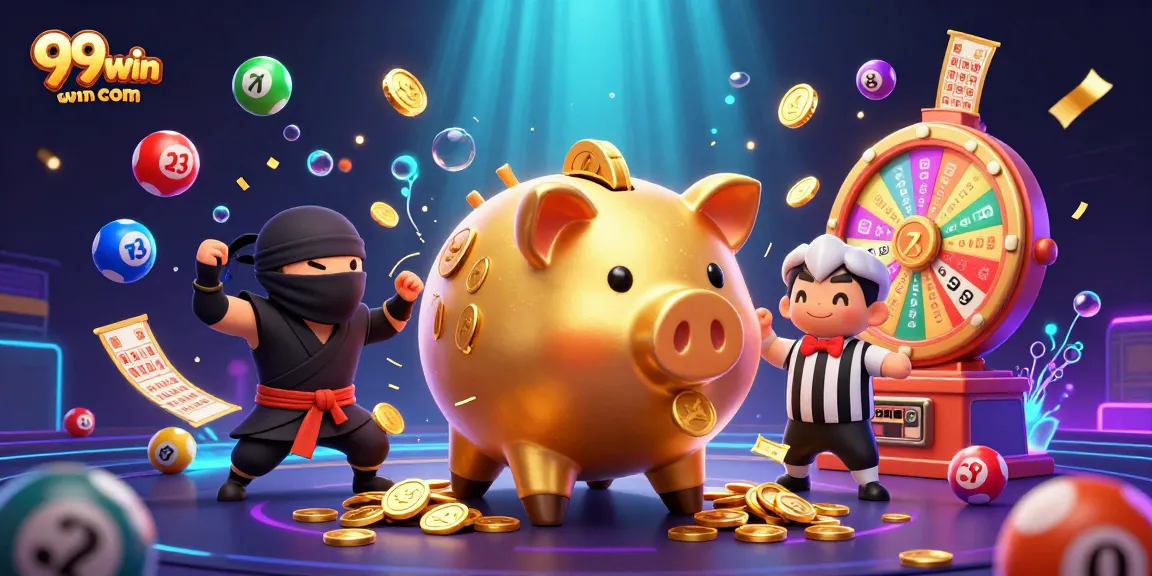 Engage in thrilling casino games with 99win com as colorful lottery balls and dynamic characters bring excitement alive.
