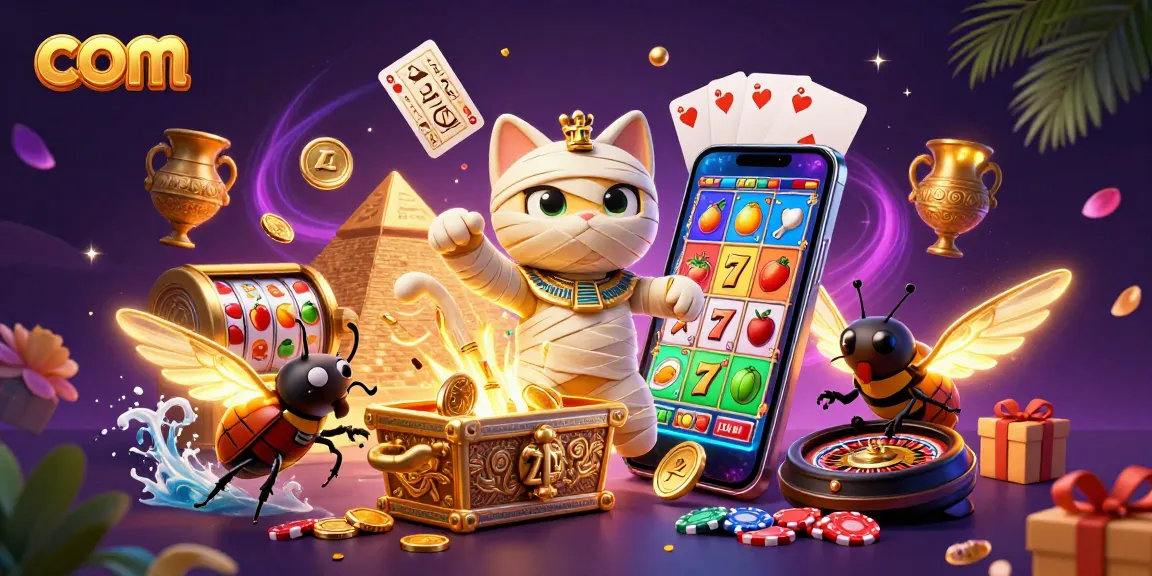 Experience thrilling slot action at com with an epic Egyptian mummy casino scene.