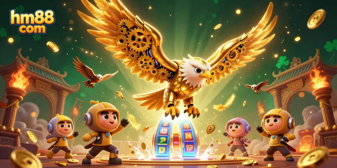 Engage with exciting gameplay on hm88 com while witnessing a dynamic casino battle illustration.