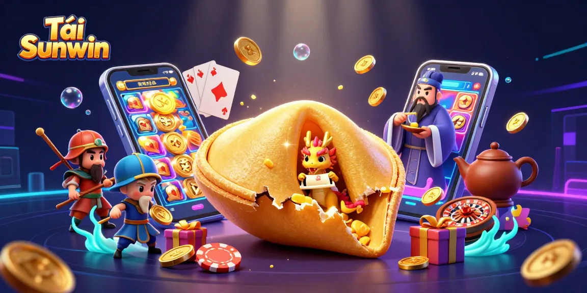 Engage with Tải Sunwin through a captivating 3D illustration showcasing gaming excitement and fortune.