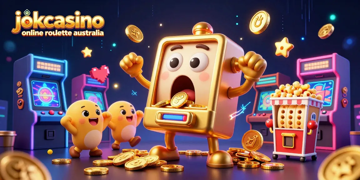 Experience fun and winning thrills with jokacasino online roulette australia in this vibrant 3D illustration.